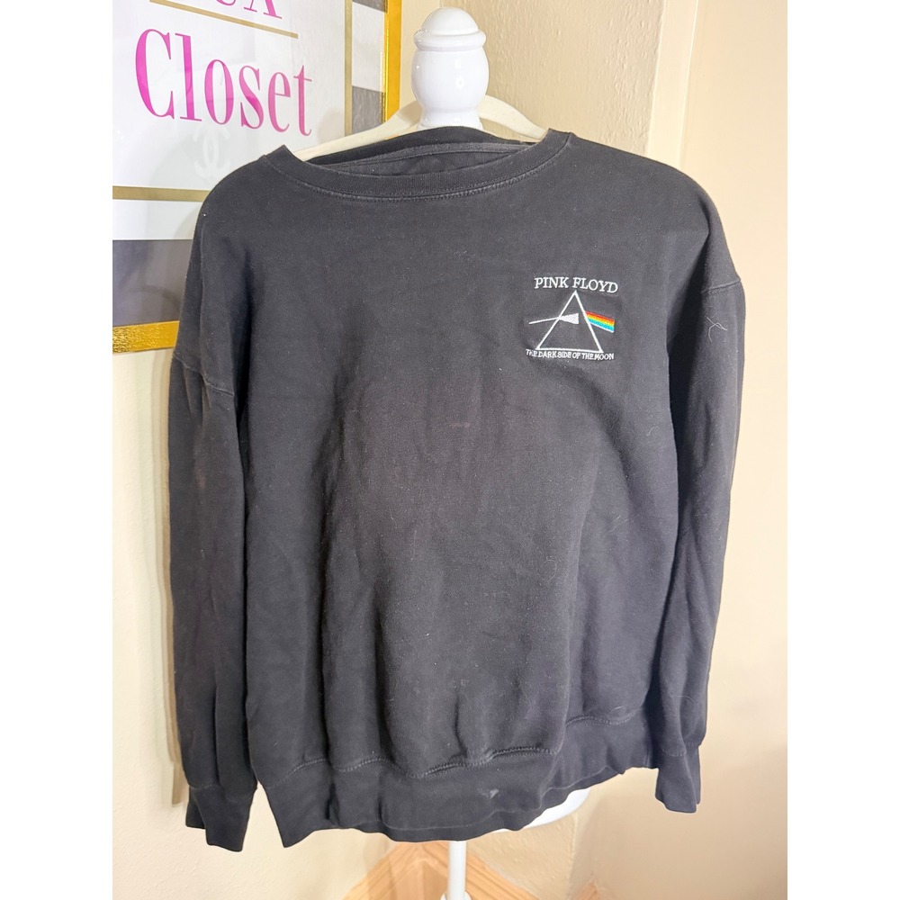 Pink‎ Floyd Dark Side of the Moon 50th Anniversary Sweatshirt Black Mens Large